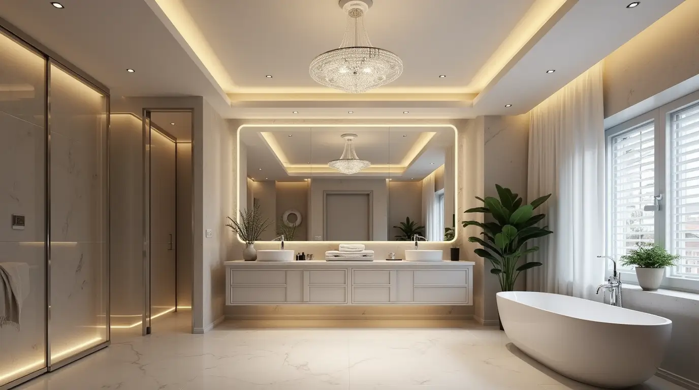 4 Elegant Bathroom Ceiling Lighting Ideas for a Luxurious Feel