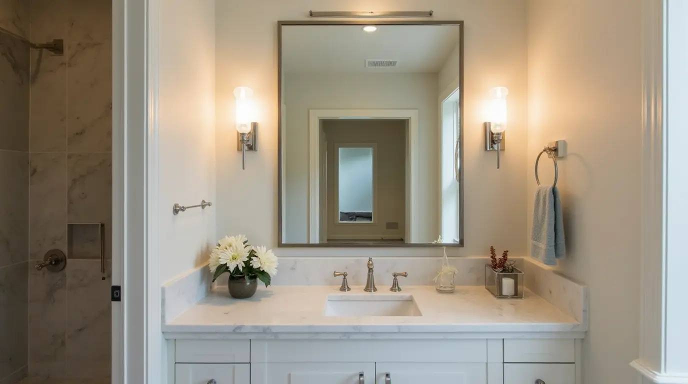 10 Ideas for Bathroom Vanity Lighting for Square Mirrors