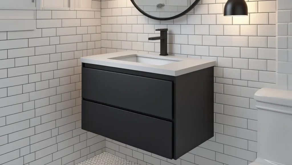 floating bathroom vanity