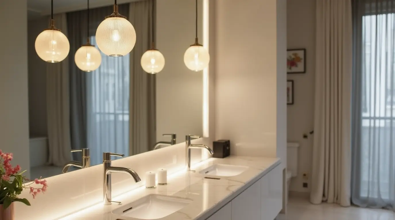 Enhance Your Bathroom’s Style with bathroom pendant lighting